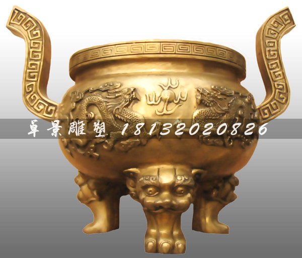 銅香爐，鑄造香爐，寺廟鑄銅香爐