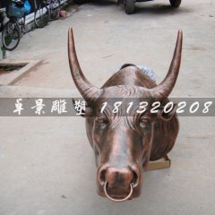 玻璃鋼牛頭，玻璃鋼仿銅牛頭