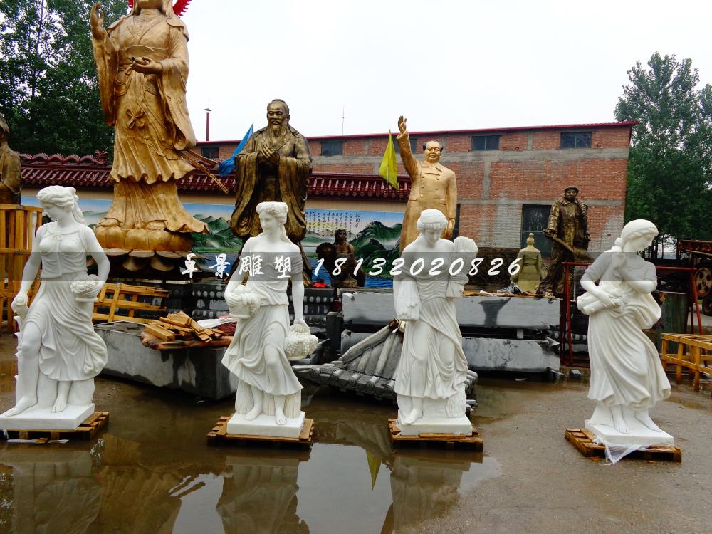 出口美国的欧式女神雕塑