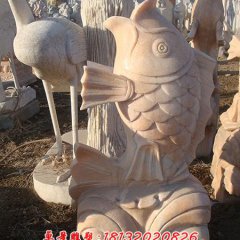 石頭魚雕塑，石雕魚雕塑