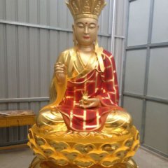 ?玻璃鋼地藏王，玻璃鋼彩金佛像