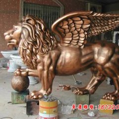 獅子銅雕，廣場(chǎng)銅雕獅子雕塑