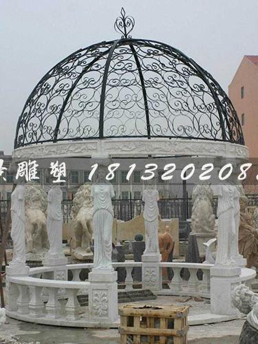 石頭涼亭，歐式石雕涼亭