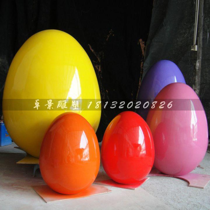 彩繪彩蛋雕塑，玻璃鋼彩蛋雕塑，圣誕節(jié)彩蛋雕塑