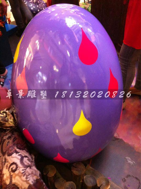 彩繪彩蛋雕塑，玻璃鋼彩蛋雕塑，圣誕節(jié)彩蛋雕塑