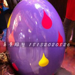 彩繪彩蛋雕塑，玻璃鋼彩蛋雕塑，圣誕節(jié)彩蛋雕塑