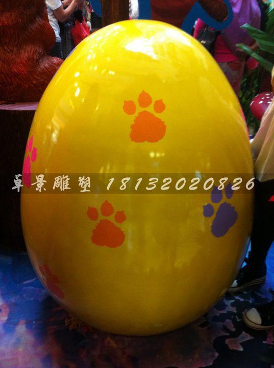 彩繪彩蛋雕塑，玻璃鋼彩蛋雕塑，圣誕節(jié)彩蛋雕塑
