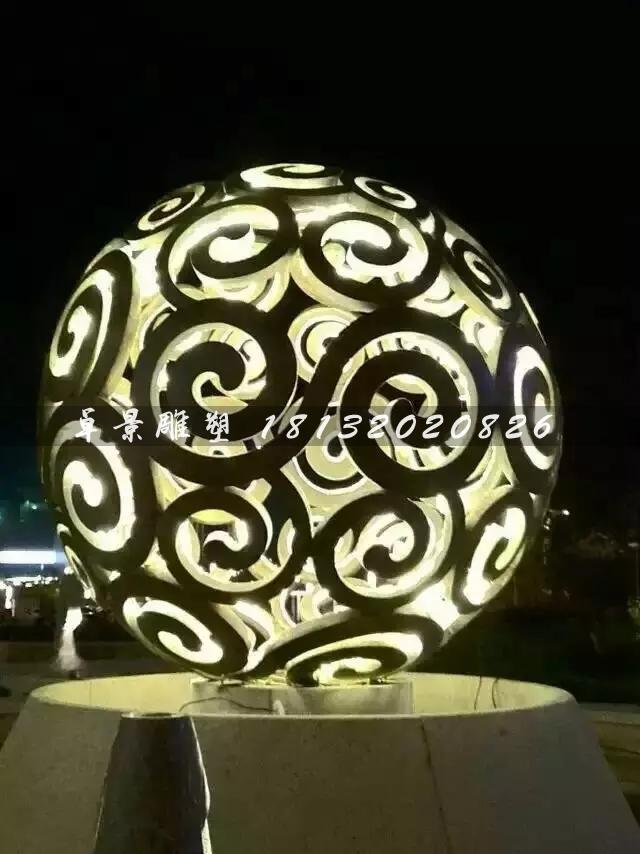 不銹鋼鏤空球雕塑，大型廣場(chǎng)不銹鋼，不銹鋼透光鏤空球雕塑