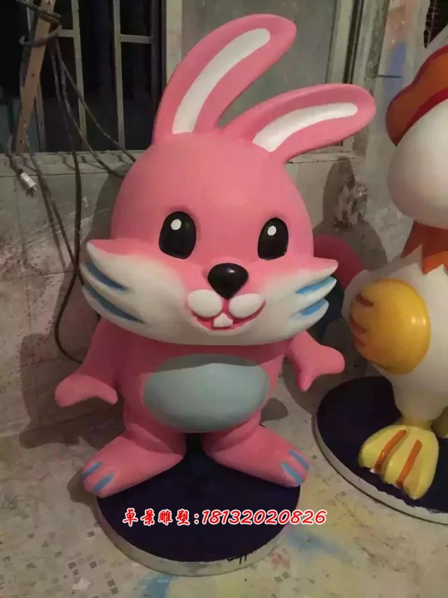 玻璃鋼卡通動(dòng)物雕塑，玻璃鋼小動(dòng)物雕塑