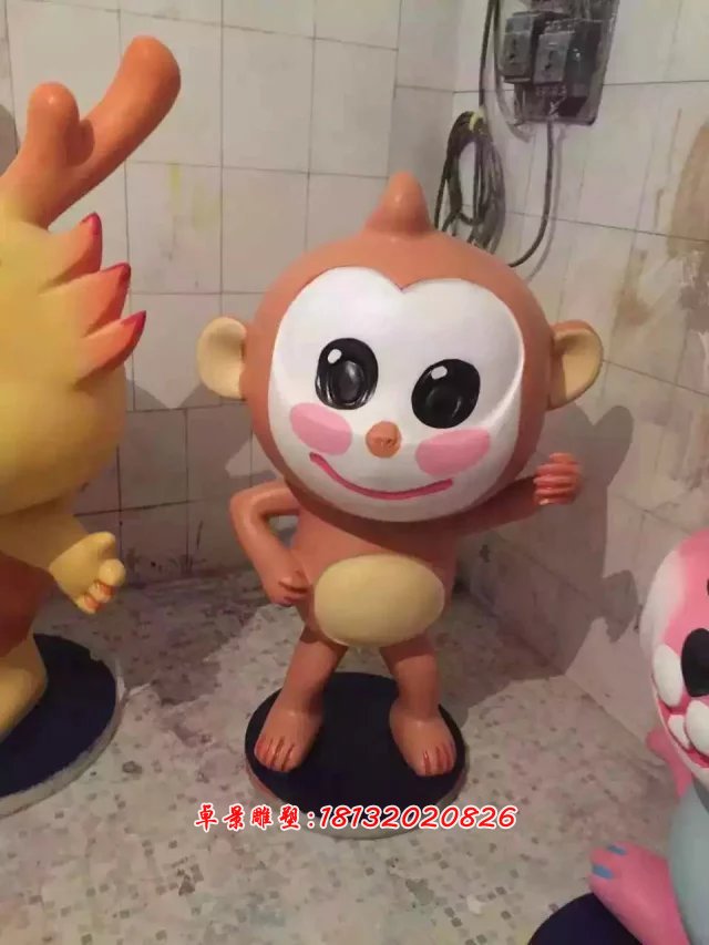 玻璃鋼卡通動(dòng)物雕塑，玻璃鋼小動(dòng)物雕塑