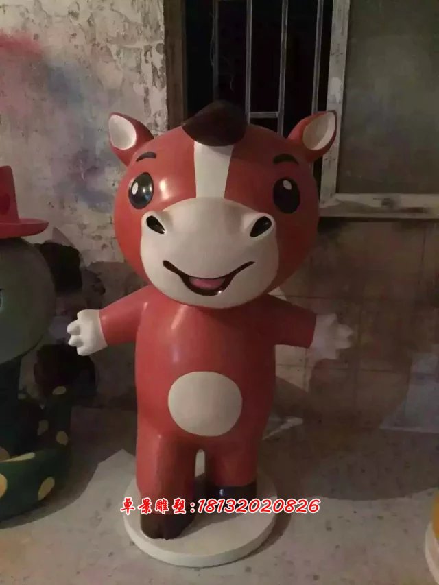 玻璃鋼卡通動(dòng)物雕塑，玻璃鋼小動(dòng)物雕塑