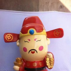 玻璃鋼財(cái)神雕塑，玻璃鋼卡通財(cái)神雕塑