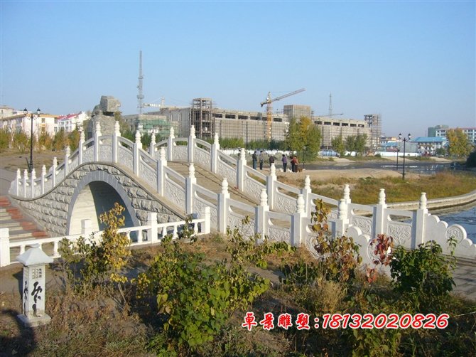 石雕欄桿，漢白玉欄桿雕塑