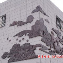 紫銅浮雕，鍛銅浮雕