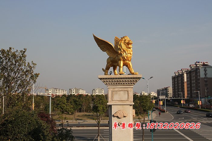 銅雕獅子，銅獅子雕塑
