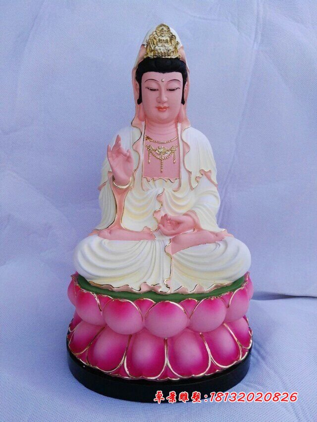 玻璃鋼觀音佛像，彩繪玻璃鋼佛像
