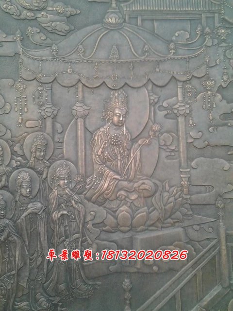 寺廟銅浮雕，紫銅浮雕 (1)
