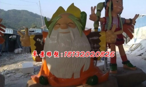 玻璃鋼卡通人物雕塑，玻璃鋼卡通雕塑 (2)