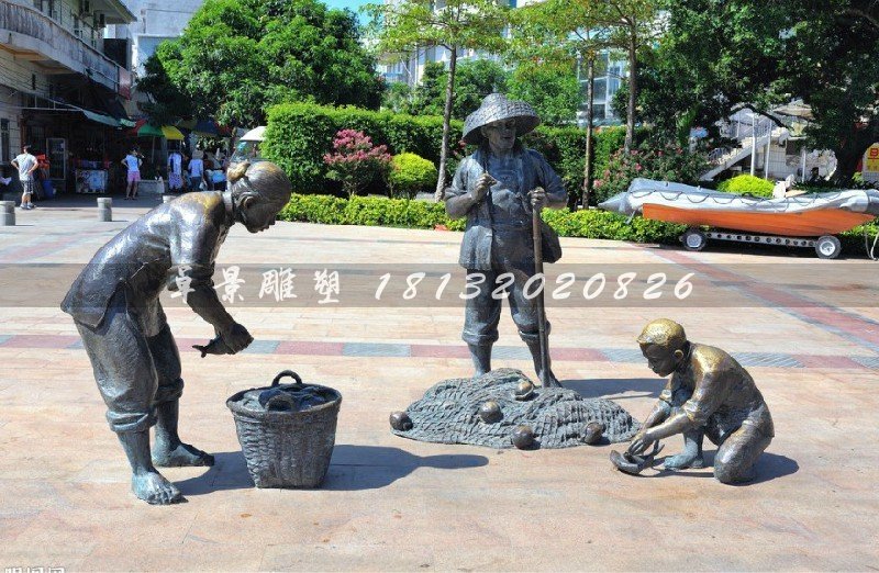 人物銅雕，公園小品銅雕 (2)