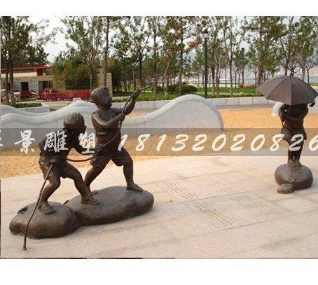 人物銅雕，公園小品銅雕 (5)