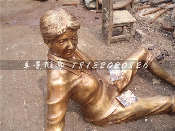 人物銅雕，公園小品銅雕 (9)