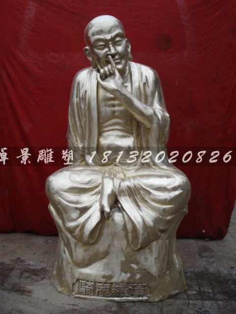 十八羅漢銅雕，鑄銅十八羅漢雕塑 (4)