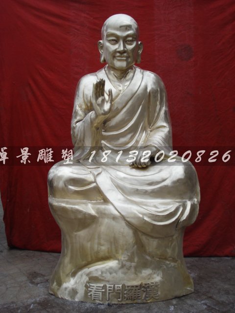 十八羅漢銅雕，鑄銅十八羅漢雕塑 (5)