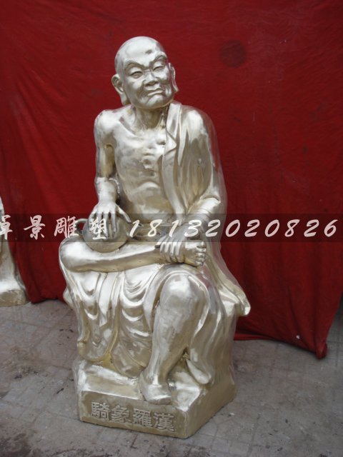 十八羅漢銅雕，鑄銅十八羅漢雕塑 (3)