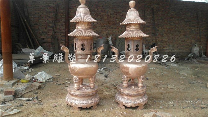 銅香爐，鑄銅香爐 (2)