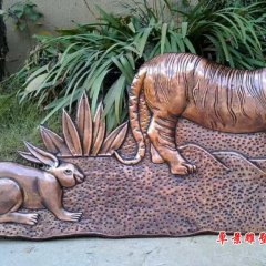 動(dòng)物銅浮雕，鍛銅動(dòng)物浮雕