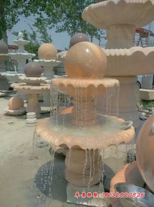 風水球,晚霞紅風水球