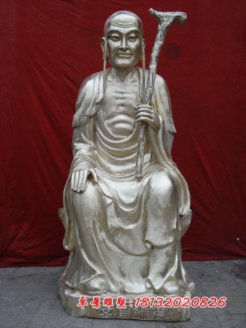 十八羅漢銅雕，鑄銅十八羅漢雕塑 (1)