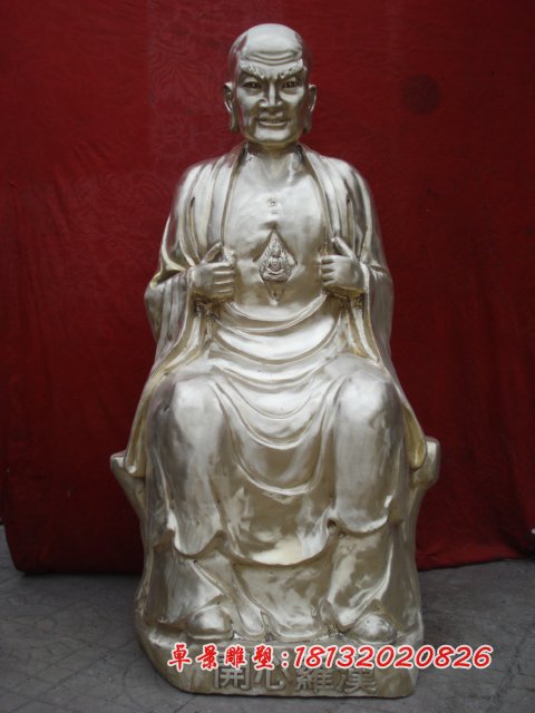 十八羅漢銅雕，鑄銅十八羅漢雕塑 (6)