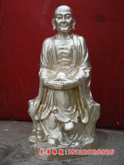 十八羅漢銅雕，鑄銅十八羅漢雕塑 (7)