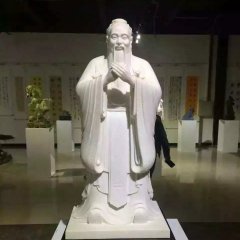 孔子石雕，漢白玉孔子石雕，校園名人石雕