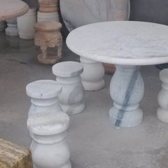 大理石石桌石凳，公園石桌石凳