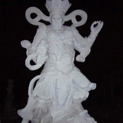四大天王石雕，漢白玉四大天王雕塑