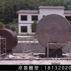 銅鼓，鑄銅鼓雕塑