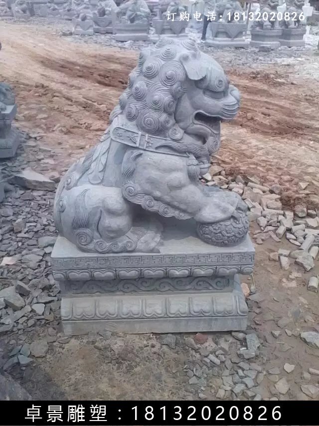 北京獅石雕，仿古北京獅雕塑 (2)