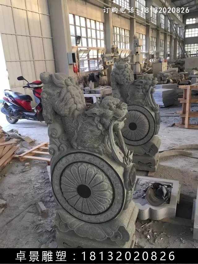 石抱鼓，石墩，獅子石抱鼓 (2)