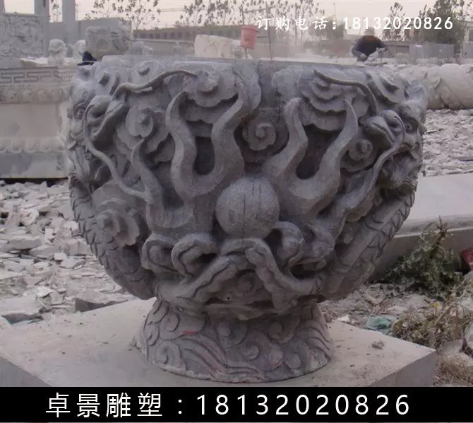 石水缸，仿古石水缸 (3)