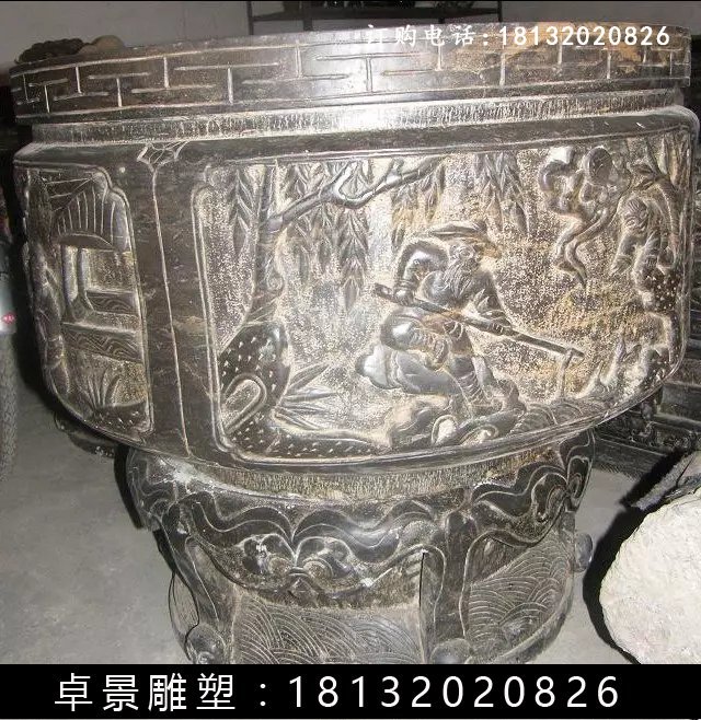 石水缸，仿古石水缸 (7)