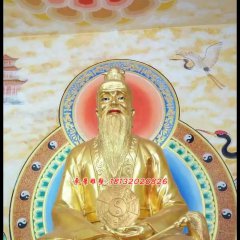 太上老君銅雕，道德天尊銅雕，鎏金銅太上老君雕塑