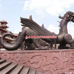 銅龍雕塑，廣場龍銅雕