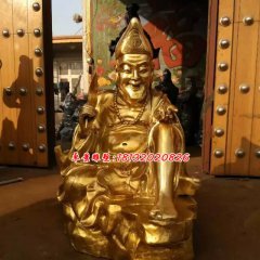 銅雕濟(jì)公，貼金濟(jì)公雕塑