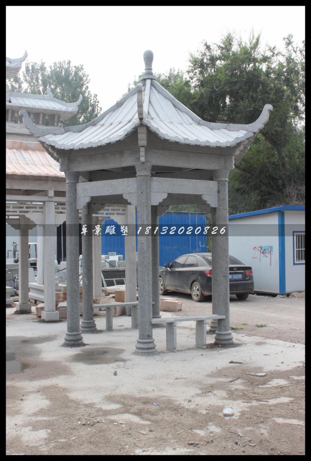 石涼亭，公園石涼亭 (1)