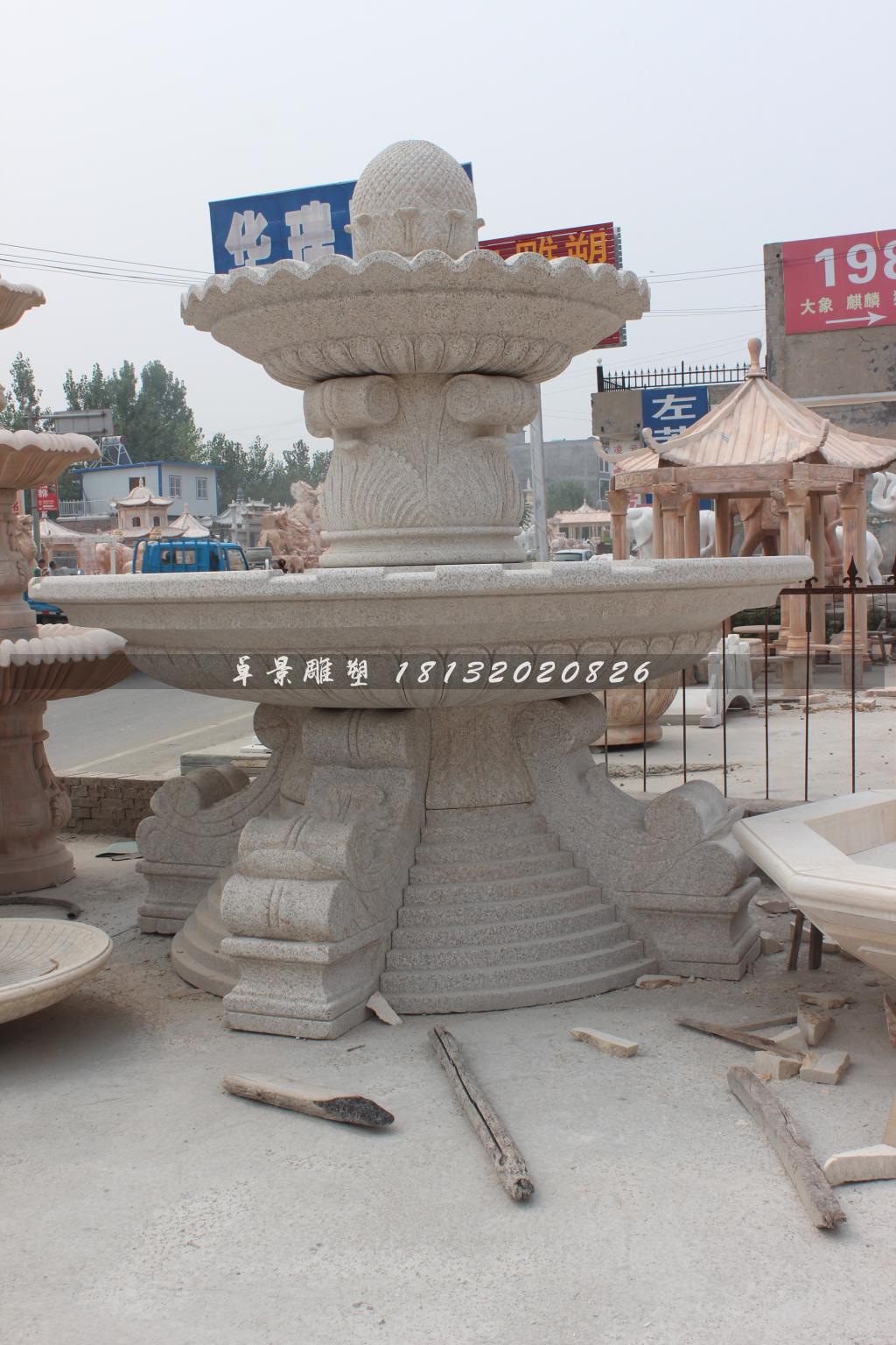 石噴泉，小區(qū)石噴泉雕塑
