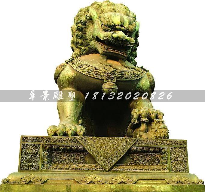 銅獅子雕塑，鑄銅獅子雕塑