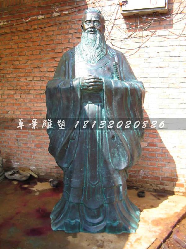 老子銅雕，校園歷史名人銅雕