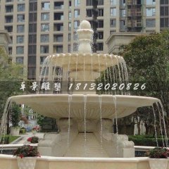 噴泉石雕，兩層噴泉石雕
